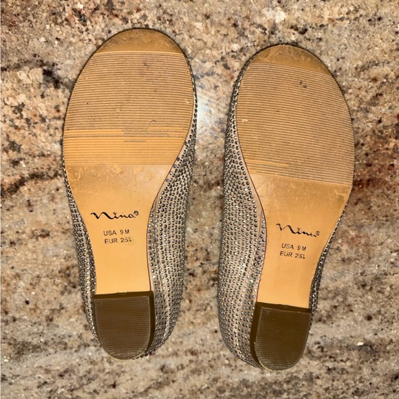 NINA ZELIA sparkly wedding shoes Size 9 - Picture 4 of 8